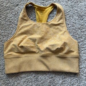 Alo Yoga Women's Yellow Sports Bra